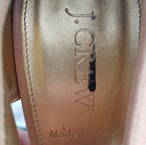 J.Crew Tan Leather High Heels, sz. 8 - Picture 2 of 3